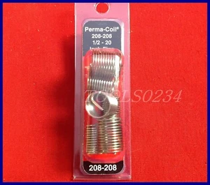 1/2-20 NF Thread Repair Inserts Perma Coil 208-208 Fits Heli Pack of 6 USA - Picture 1 of 5