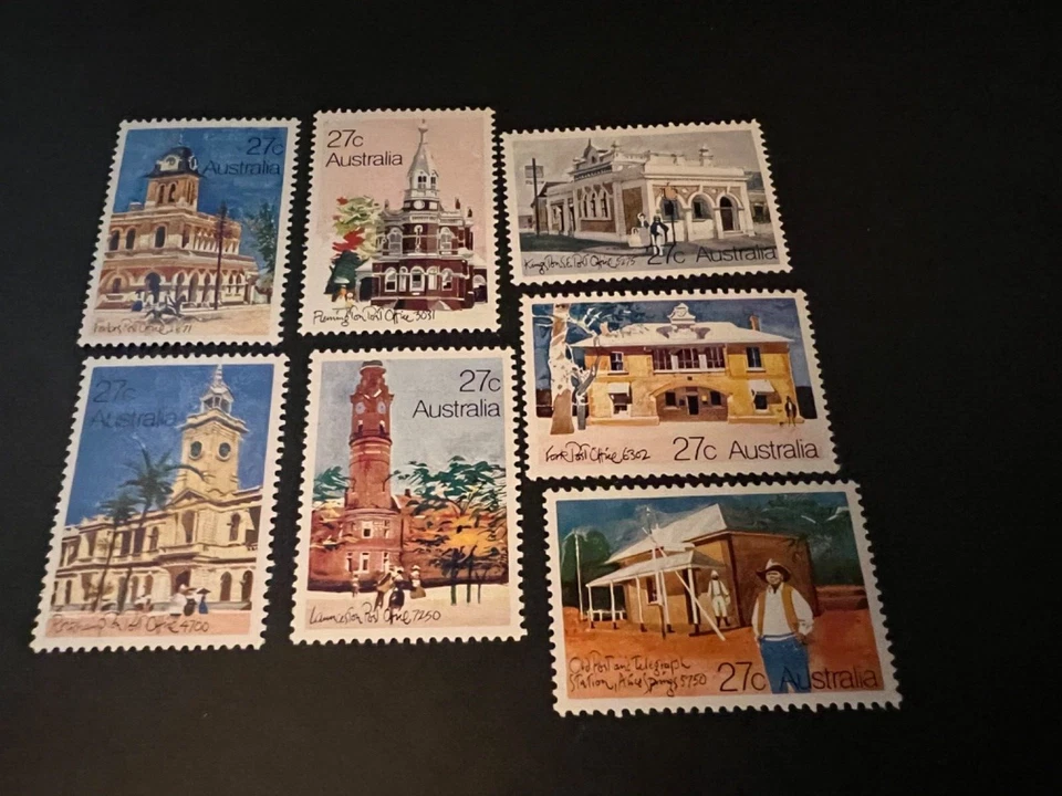 Australia 1982 Scott 832-838 Oficinas de Correos Juego Completo de 7 MNH Envío Combinado Foto 1 de 1
