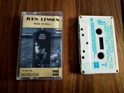 JOHN LENNON ROCK N ROLL  CASSETTE TAPE AXIS AUSTRALIA - Image 1 of 2
