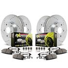 K7552-26 Powerstop Brake Disc And Pad Kits 4-Wheel Set Front & Rear For Bmw 640I