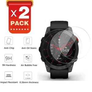 2X Protection d'écran en Verre Trempé Premium pour Garmin Epix Gen 2 (2022) - Photo 1 sur 7
