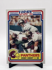 Bobby Hebert 1984 Topps USFL Rookie #62 - Michigan Panthers Sharp Clean - Picture 1 of 2