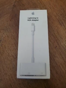 Original Apple A1439 Lightning to VGA Adapter Genuine OEM White - Afbeelding 1 van 2