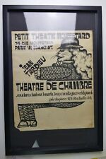 Theaterplakat Theatre de Chambre Paris 1987 60x40cm GT-458