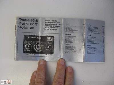 Rollei 35, 35S, 35T in the Practice Manual D + E Instruction Book (Multi) - Image 1 of 2
