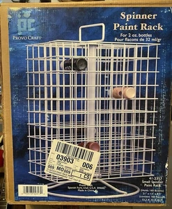 NEW PROVO CRAFT METAL SPINNER PAINT STORAGE RACK HOLDS 160 (2 OUNCE) BOTTLES - Picture 1 of 2