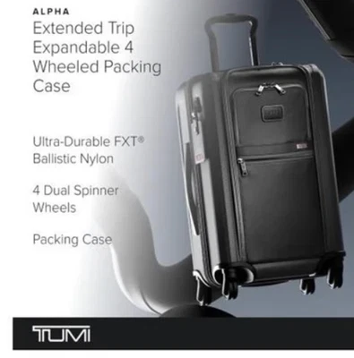 TUMI Alpha 3 Extended Trip Expandable 4-Wheel Packing Case - Black (2203069D3) - Image 1 of 4