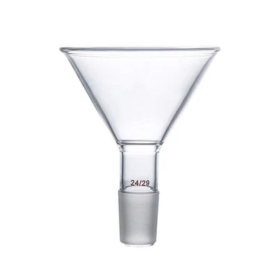90mm 24/29 Glass Powder Funnel 100ml Laboratory Chemstry Glassware - Image 1 of 2
