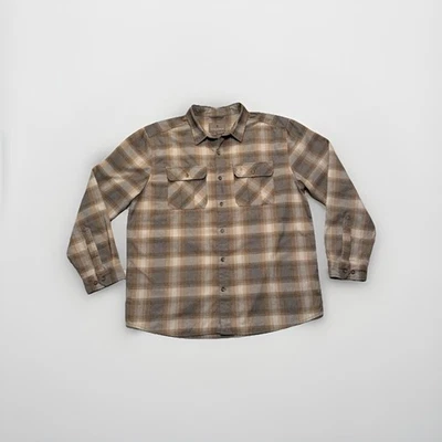 Royal Robbins Mens XL Plaid Flannel  Button Down Shirt Gray Pockets Standard Fit - Image 1 of 4