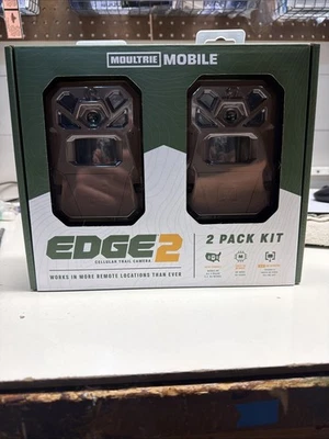 Moultrie Mobile Edge 2 36MP Cellular Trail Camera 2 Pack Kit Brown MMC-14124 - Image 1 of 2