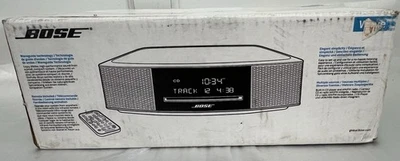NEW Open Box Bose Wave Music System IV Platinum Silver AM/FM/CD 737251-1310 - Image 1 of 4