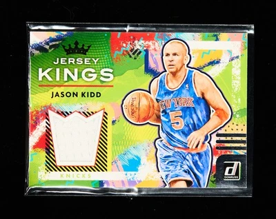 Jason Kidd 2021-22 Panini Donruss Basketball Game Used Patch Jersey Kings [ddy2 - Image 1 of 2