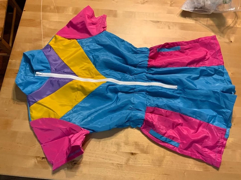 Геометрический принт нейлона цельный тела костюм шорты размер маленький - Изображение 1 из 2