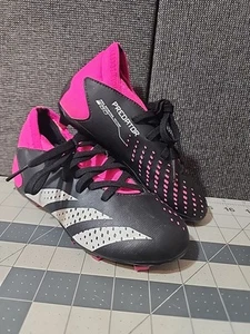 Adidas Predator Accuracy 3 Soccer Cleats Kids 12K Pink Black FG Shoe - Picture 1 of 12
