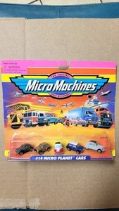 Micro Machines #14 MICRO PLANET CARS - Sealed On Card - Picture 1 of 6