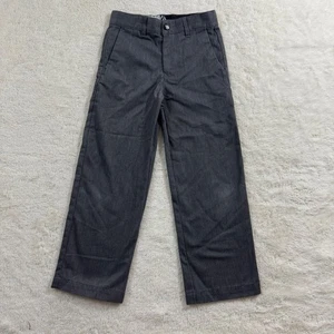 Volcom Stone Dress Pants Straight Leg Gray Casual School Uniform Boys Size 6 - Picture 1 of 12