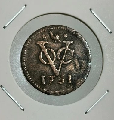 1751 Dutch Netherlands Voc 1 Duit New York Penny West Frisia Shipwreck Coin_T88 - Image 1 of 4