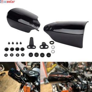 Handguards Kit For Harley Sportster Custom XL1200C XL883C Low XL1200L XL1200R  - Picture 1 of 12