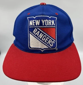 Gorra Snapback Vintage Años 90 NHL NY Rangers Grossman Co. 100% Lana Clásica - Imagen 1 de 9
