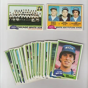1981 TOPPS CHICAGO WHITE SOX Team Set ~ 24 Cards - Picture 1 of 1
