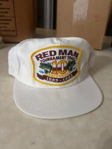 Gorra de camionero vintage Red Man Fishing Tournament Trail 1989-1993 hecha en EE. UU. z7 - Imagen 1 de 1