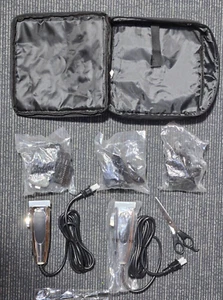 Excellent ANDIS Grooming Kit Clippers x2 Black PM-4 + Attachments + Case - Picture 1 of 6