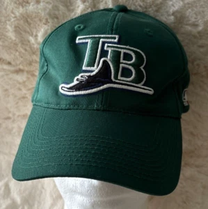 MLB Tampa Bay Devil Rays Vintage Adjustable Hat Cap Green Outdoor Cap OSFM - Picture 1 of 10