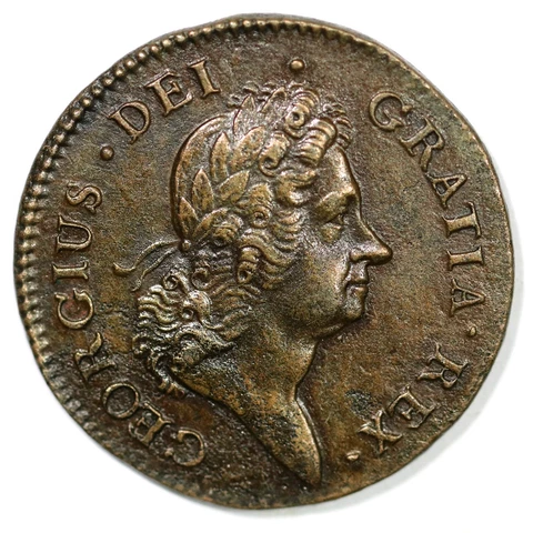 1722 Harp Right Hibernia Colonial Copper Coin Cover