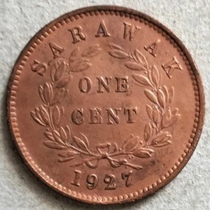 Sarawak 1927 1 Cent coin - Picture 1 of 2