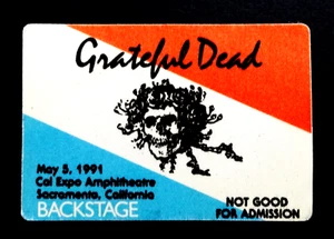 Grateful Dead Backstage Pass Cal Expo '91 Sacramento CA 5/5/91 5/5/1991 Bertha - Imagen 1 de 11