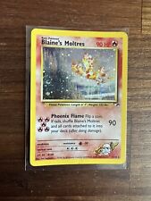 Pokémon TCG ~ Blaine's Moltres Holo ~ Gym Heroes 1/132 Unlimited Holo Rare MP