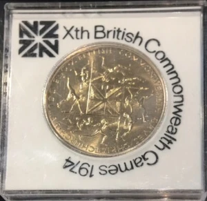 MONEDA NEW ZEALAND 1 DOLLAR 1974 - Xth BRITISH COMMONWEALTH GAMES 1974 - Bild 1 von 2
