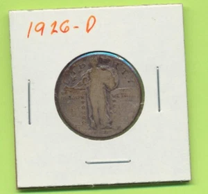 1926-D Argento Liberty Quarto in piedi 25 Centesimi US Coin Denver - Foto 1 di 4