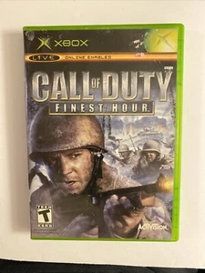 Call of Duty Finest Hour (Xbox, 2004) - No Manual Combat Gaming Shooter - Picture 1 of 4