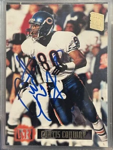 1994 Topps Stadium Club Super Bowl XXIX Embossing Curtis Conway #38 AUTO Signed - Bild 1 von 2