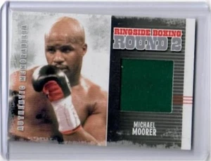 2011 Ringside Round Two Michael Moorer Fight-Worn Trunks Card /78 Silver Version - Bild 1 von 2