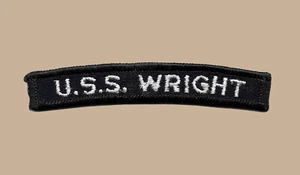 US Navy CC-2 USS Wright Command & Control Ship 1963-1970 UIM Shoulder Rocker Tab - Picture 1 of 1