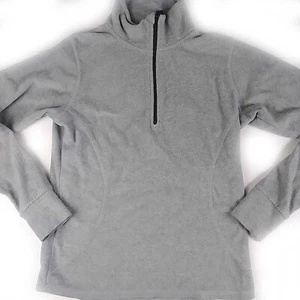 Everlast Long Sleeve 1/4 Quarter Zip Fleece Top Gray Size Large - Picture 1 of 2