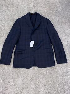 Hickey Freeman New York Suit Jacket & Pants Gray Blue NWT Retail $1895