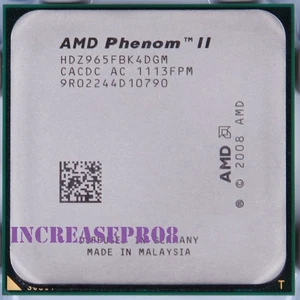 AMD Phenom II X4 965 3.4GHz HDZ965FBK4DGM Processor Socket AM3 CPU 125W 2000MHz - Picture 1 of 4