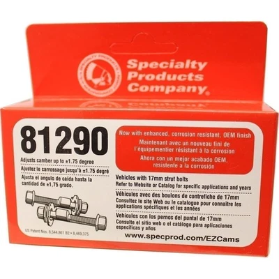 SPC Performance 81290 EZ Cam 17mm Adjustable Camber Bolts +/-1.75° Foto 1 de 4