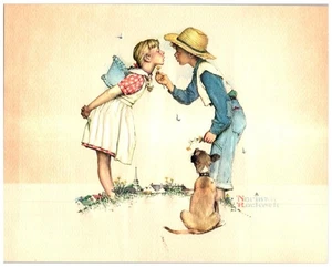 Norman Rockwell Junge und Hund: Zum Verkauf geprägter Druck 8x10 - Bild 1 von 6