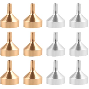 12 Pcs Metal Funnel for Skincare Mini Funnels Filling Small Bottles - Picture 1 of 12