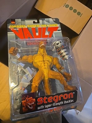 The Vault Stegron - Marvel Super Villains nueva figura de acción sellada rara 1998 Foto 1 de 2