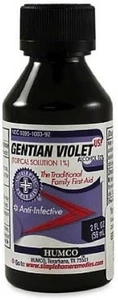 Gentian Violet Antiseptic Dye for Fungal Infections and Minor Cuts 2 Oz - Picture 1 of 12