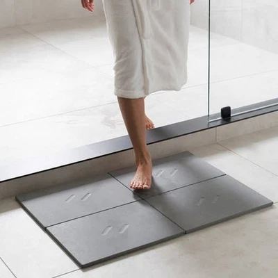 DORAI сланец большой ванной камень коврик быстро сухой 32 «x 22,8» ванной новый рекомендуемая розничная цена производителя $195 - Изображение 1 из 4