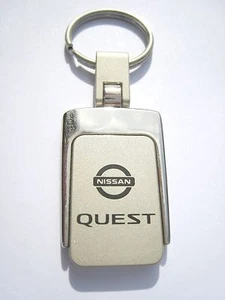 New Nissan Quest Sq Metal Logo Key Chain Ring Fob. Handsome, Quality Keychain. - Bild 1 von 1