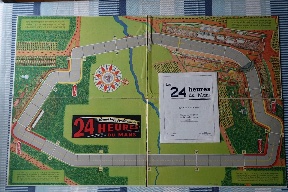 Jeu Les 24 heures du Mans jeu de société création l'Eumail ACO de 1951 RARE - Photo 1/3