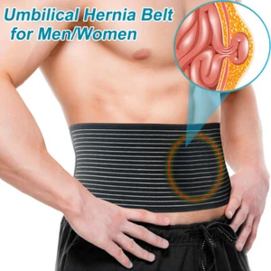 Premium Umbilical Hernia Belt Abdominal Binder Support Brace Compression Pad - Picture 1 of 22