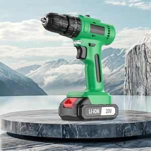 20V Cordless Brushless Drill Set 3/8"Power Drill Tool With Battery And RechargPP - Picture 1 of 10